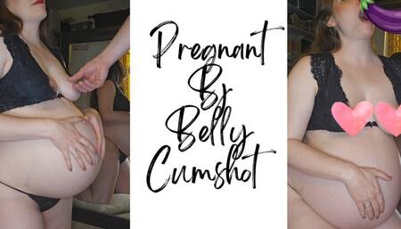 Pregnant Blow Job Belly Cumshot - A pregnant blow job scene featuring Belly Fetish, Sloppy BJ, Pregnant, and Cum ft MILF Sassypantz