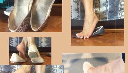 Several flats well worn