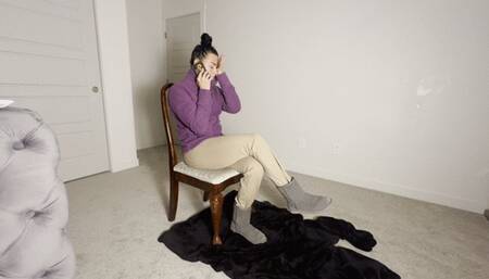 Annoying Uggs Fleece Jacket Girl Bound & Gagged: Bench Microfleece Jacket