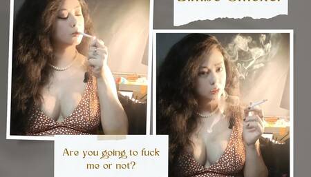 Bimbo Smoker - Smoking Marlboro Red - POV - Roleplay - Audible