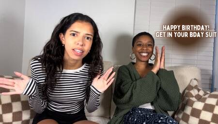 Happy Birthday! Get In Your Birthday Suit! CFNM POV 4K