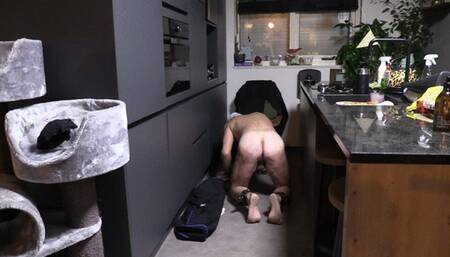 submissive slave training human forniture petplay