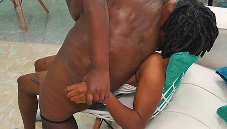 Trapped and used as an ass wipe for serena's musky butt crack (Part 1)