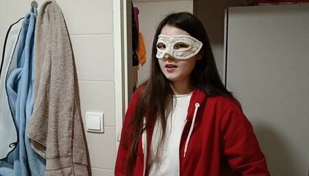 Peed in Panties before got Caught in the Bathroom HairyPussy