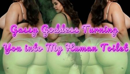 Gassy Goddess: Turning You into My Human Toilet!