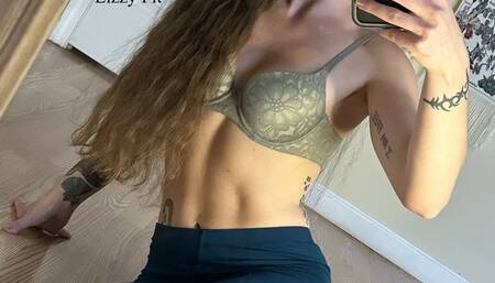 College FitDomme removes boots & socks