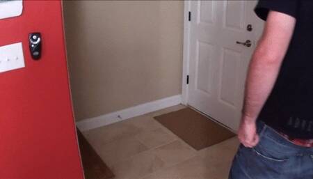 A little footjob for the working man!
