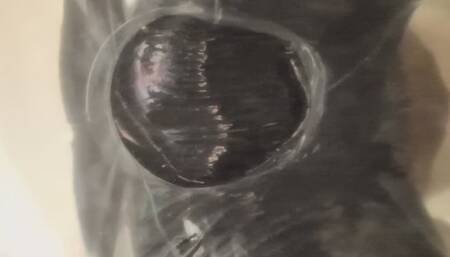 Sitting on Inflatable Clear Cushion and Wetting My Grey Wool Leggings