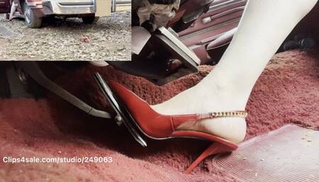 A little fun with red heels on my old ford!