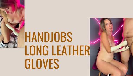 handjobs in long white leather gloves