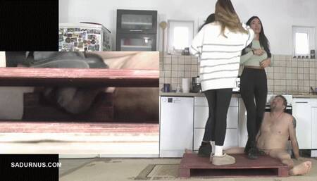 Mistresses party on the slave's groin Picture in picture mp4