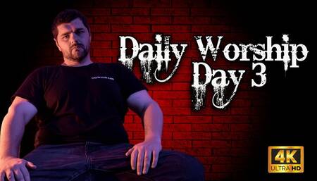 KingMarti : Daily Worship - Day Three - Your Strokes Are Worship JOI 4k UHD