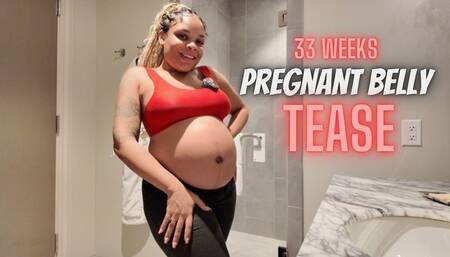 Pregnant Belly Tease