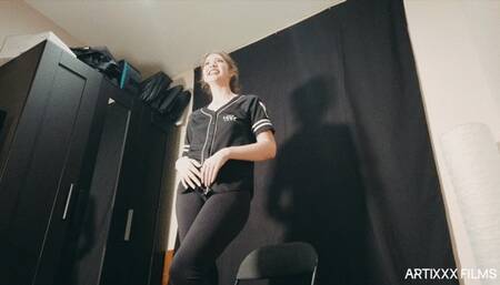 Big Ass Hot Bride's Sexy Wedding Dress Tryon