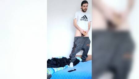 I Am Wanking on Bed