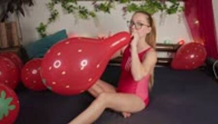 strawberry balloons pop - mp4 1080p