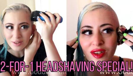 2-for-1 Headshaving Bundle! Goddess Lilith Headshaving clip