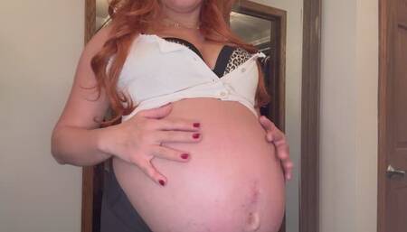 Heavily Pregnant Milf Begs You To Pop Her Balloon