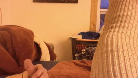 sucking white cock of american make him horny