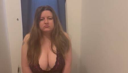 Seductive Daily Dump with Boob Play in a sexy outfit