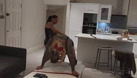 Punish and pegging My sissy bitch