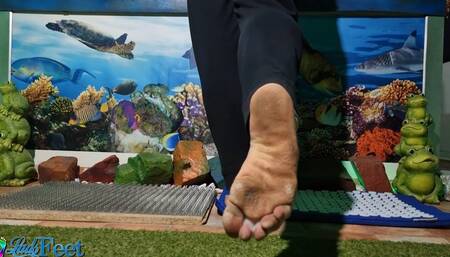 Barefoot Walk On Nails and Spikes