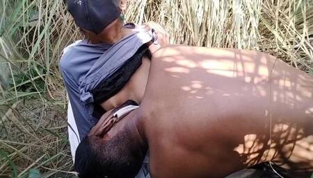 Indian Hot Sexy Big Boobs Young Desi College Girl Fucked in Jungle