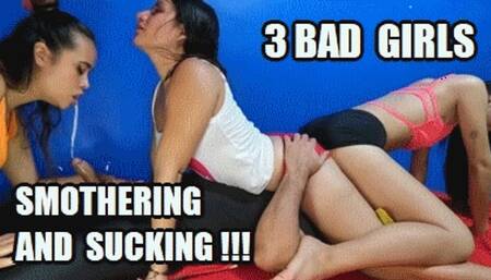 3 MODELS FACE SITTING 250202KSB2 CANDY + VIOLET + JESSIE 3 BAD GIRLS GIVING A VERY SLOPPY DEEPTHROAT WHILE SITTING IN HIS FACE + FREE SURPRISE SHOW (LOWDEF SD MP4 VERSION)