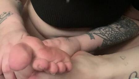 Sloppy Toe Sucking and Sole Biting Self Worship