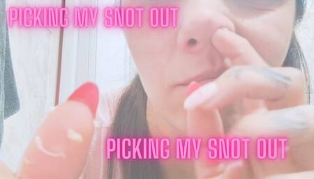 Picking my nose