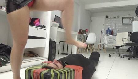 princess sitting on her slave's face by Nicolle Ramanof and Daniel Santiago cam by Dani full hd