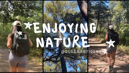 Warming up with a walk in nature