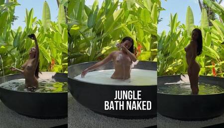 Get wild with me in a steamy jungle bath naked!