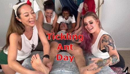 Tickling Ant Day - Nyssa Nevers, Heavenly XPerience, Lady Phoenix, Tickles Soft Soles, Whitney Morgan, Autumn Bodell and Antickl Six Girl Tickling