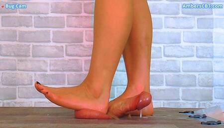 Trample Disco 1: Cum Under My Bare Feet As I Dance On Your Cock & Balls - Bug Cam - A136BUG