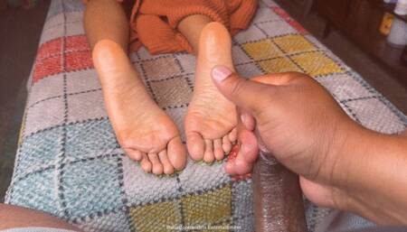 Jerking Off To This Fine Shy Feet