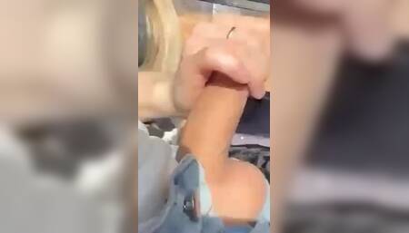 365 Ep.44 Blowjob Between Passengers in the Train - Risky Sex with Cum in the Mouth