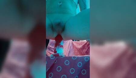 Sexy Trans Girl Stretching Her Ass with a Huge Dildo