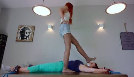 Amazing Helena Owns Weronika On Table - Part 1