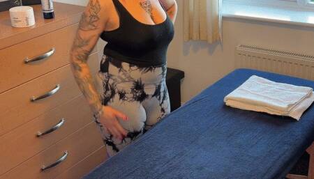 Flirty Hayley Gives me a Good Rub Down (second angle)