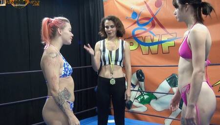 Anasthesia vs Torra - Female Competitive Free-Style Wrestling Fight - C050 - FullHD