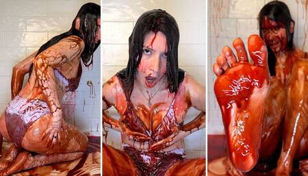 Horny & Messy with 3 Flavors of Syrup! - Maple, Strawberry, Chocolate Sauce (HD)