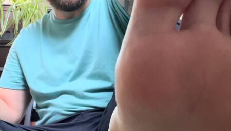 POV Giant stepdad makes you sniff his giant smelly feet