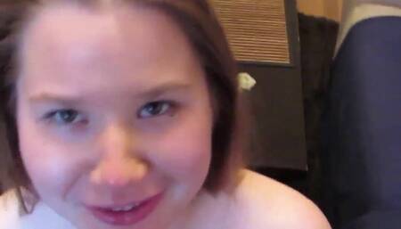 18 Yo Babe Training to Become a Pornstar