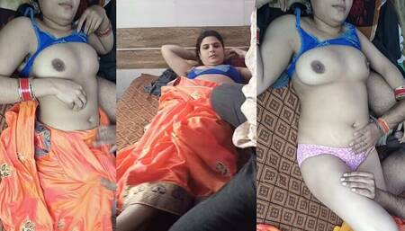Newly Married Hot Indian Wife Enjoy Sex with His Husband in Hindi Voice