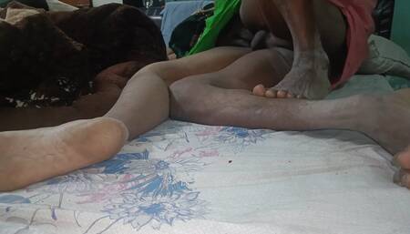 Desi Bhabhi Fucked at Night by Brother-in-law and Husband Fucked Her Ass From Behind
