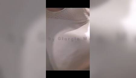 White Sports Wear and Big Extreme Bulging