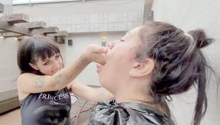 SUFFER WITH MY HAND FUCKING YOUR THROAT - BY BABE - CLIP 2