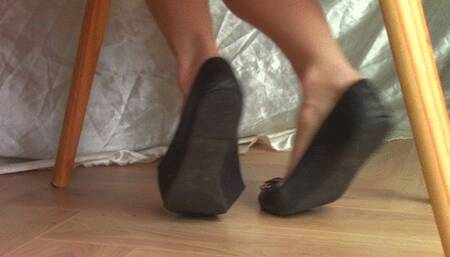 Black Ballet Flat Heelpop & Shoeplay (mkv)