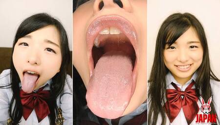POV Video: Virtual Tongue Kissing with Suzu Shiratori!